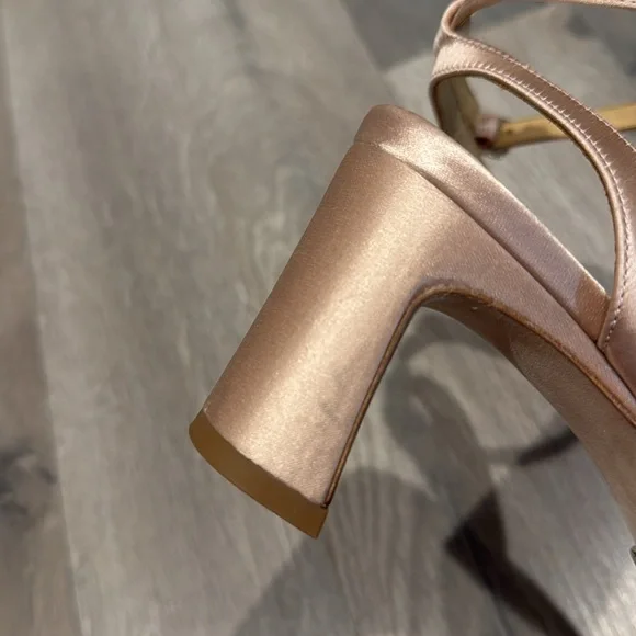 Badgley Mischka Marsha Satin Rhinestone Heel - Picture 10 of 10